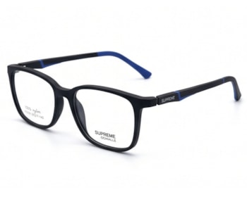 Óculos de Grau Supreme Ochialle Preto Fosco e Azul FG707 C2-51