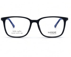 Óculos de Grau Supreme Ochialle Preto Fosco e Azul FG707 C2-51