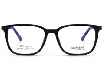 Óculos de Grau Supreme Ochialle Preto Fosco e Azul FG707 C2-51