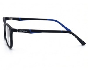 Óculos de Grau Supreme Ochialle Preto Fosco e Azul FG707 C2-51