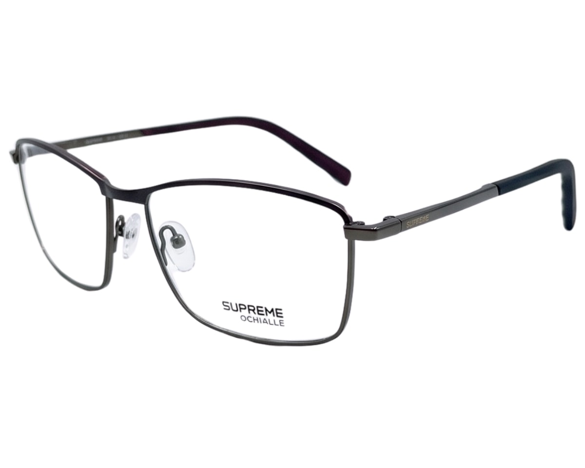 Óculos de Grau Supreme Ochialle Preto Fosco e Chumbo SZ3728 C1-55