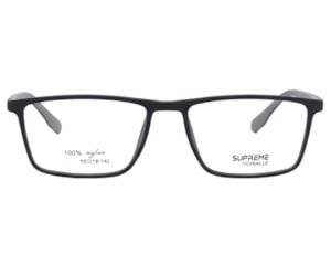 Óculos de Grau Supreme Ochialle Preto Fosco  e Cinza FG717 C3-55