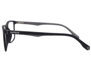Óculos de Grau Supreme Ochialle Preto Fosco  e Cinza FG717 C3-55