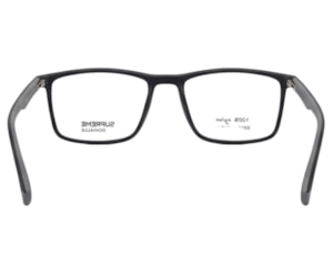 Óculos de Grau Supreme Ochialle Preto Fosco  e Cinza FG717 C3-55