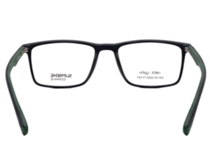Óculos de Grau Supreme Ochialle Preto Fosco e Verde FG717 C5-55