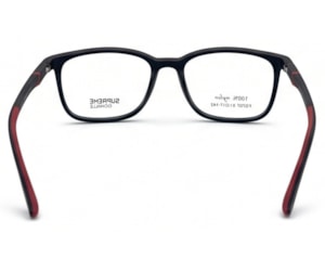 Óculos de Grau Supreme Ochialle Preto Fosco e Vermelho FG707 C1-51