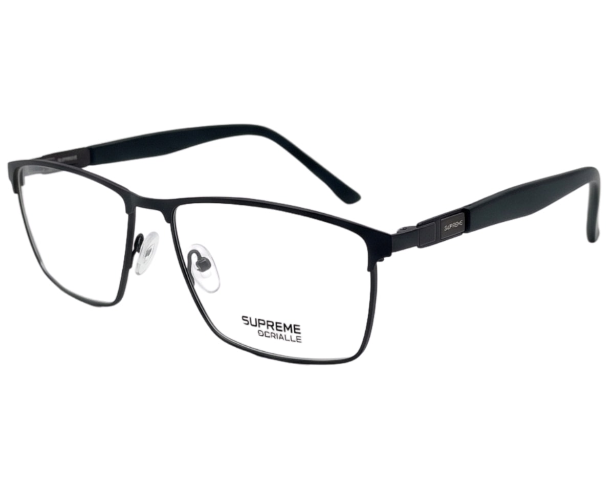 Óculos de Grau Supreme Ochialle Preto Fosco SM25055 C1-57