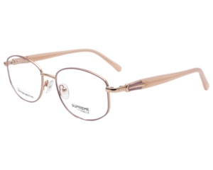 Óculos de Grau Supreme Ochialle Rosa e Dourado ISA17036 C3-54