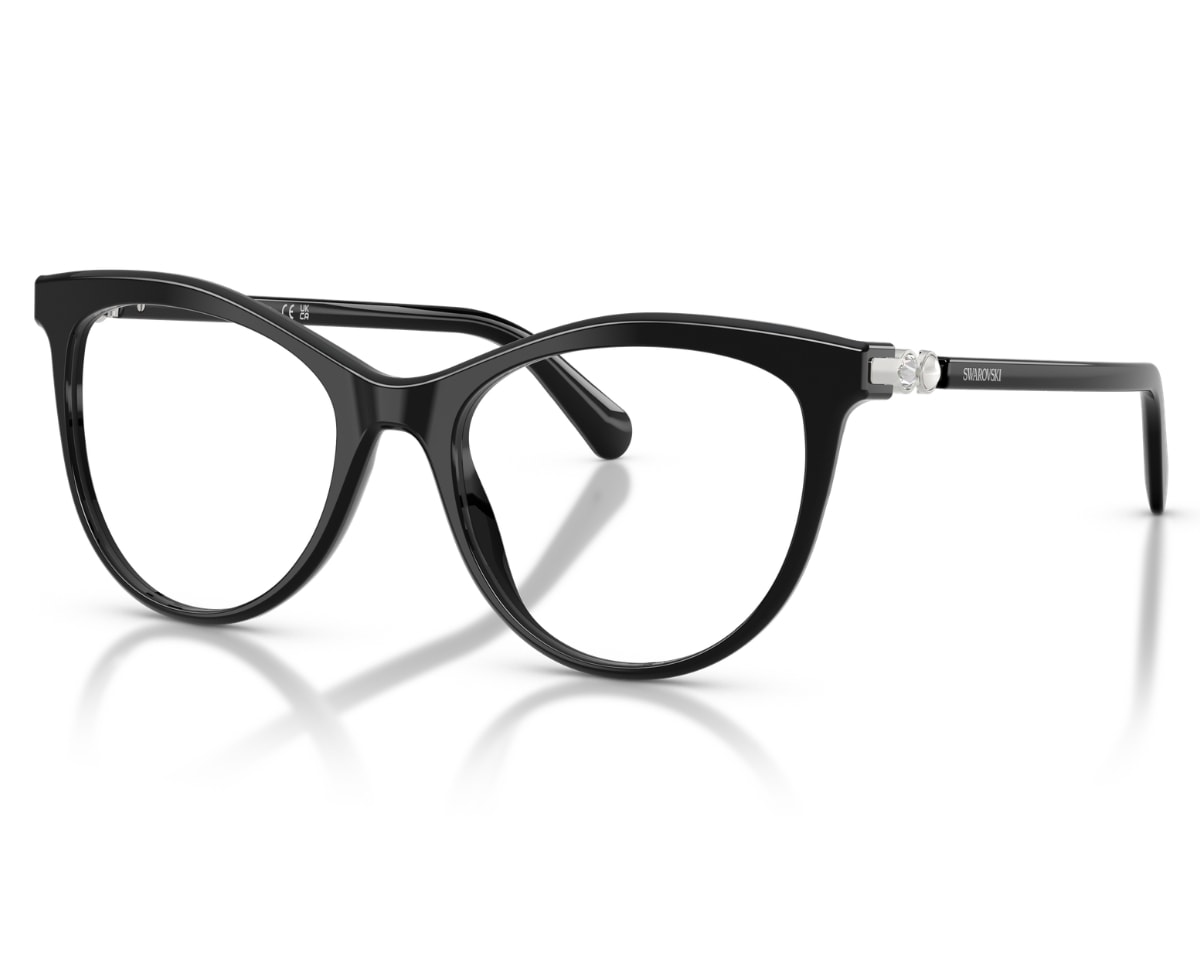 Óculos de Grau Swarovski Preto Brilho SK2064 1038-53