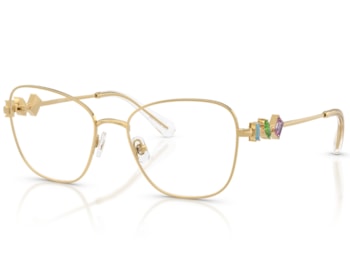 Óculos de Grau Swarovski Science Of Facets Dourado SK1025 404M-54