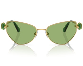 Óculos de Grau Swarovski Science Of Facets Dourado Verde SK7003 40042-57