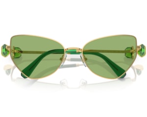 Óculos de Grau Swarovski Science Of Facets Dourado Verde SK7003 40042-57