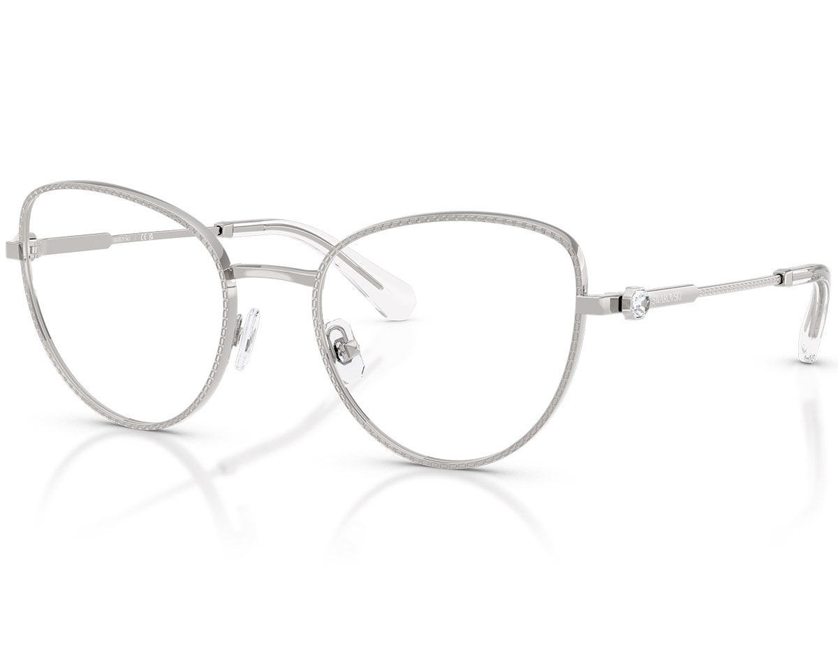 Óculos de Grau Swarovski Science Of Facets Prata SK1022 4001-54
