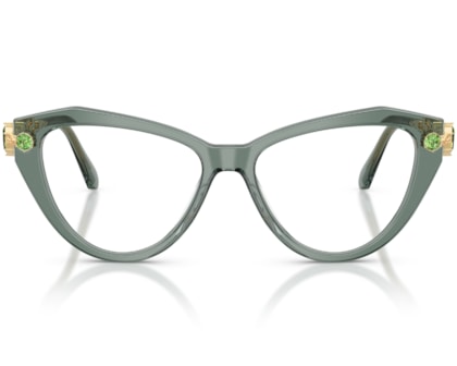Óculos de Grau Swarovski Science Of Facets Verde SK2047 1043-55