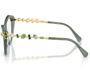 Óculos de Grau Swarovski Science Of Facets Verde SK2047 1043-55
