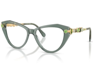 Óculos de Grau Swarovski Science Of Facets Verde SK2047 1043-55