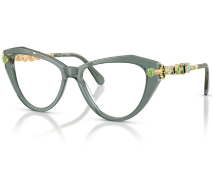 Óculos de Grau Swarovski Science Of Facets Verde SK2047 1043-55
