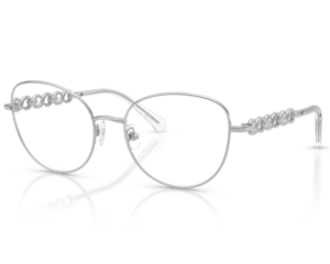 Óculos de Grau Swarovski Science of Industry Prata SK1044 4001-55