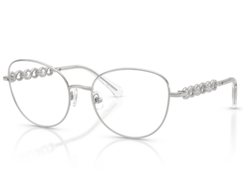 Óculos de Grau Swarovski Science of Industry Prata SK1044 4001-55