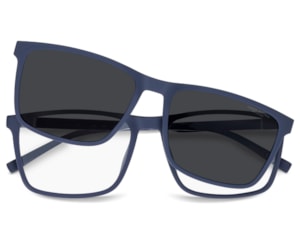 Óculos de Grau Tommy Hilfiger Clip On Azul Fosco Polarizado TH2320/C PJP-56