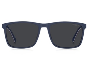 Óculos de Grau Tommy Hilfiger Clip On Azul Fosco Polarizado TH2320/C PJP-56