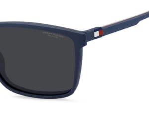 Óculos de Grau Tommy Hilfiger Clip On Azul Fosco Polarizado TH2320/C PJP-56