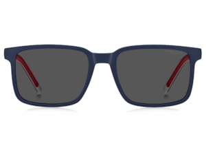 Óculos de Grau Tommy Hilfiger Clip On Azul Fosco Polarizado TH2377/C PJP-54