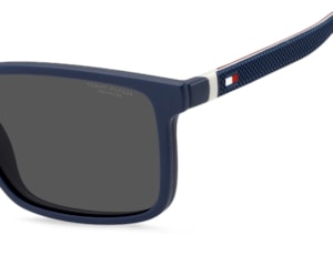 Óculos de Grau Tommy Hilfiger Clip On Azul Fosco Polarizado TH2377/C PJP-54
