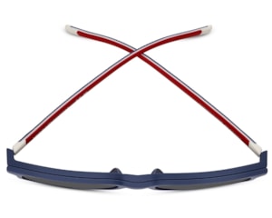 Óculos de Grau Tommy Hilfiger Clip On Azul Fosco Polarizado TH2377/C PJP-54