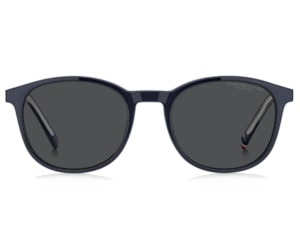 Óculos de Grau Tommy Hilfiger Clip On Azul Polarizado TH2268/C PJP-51