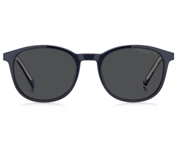 Óculos de Grau Tommy Hilfiger Clip On Azul Polarizado TH2268/C PJP-51