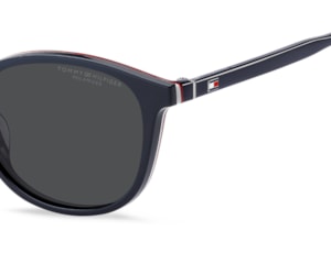 Óculos de Grau Tommy Hilfiger Clip On Azul Polarizado TH2268/C PJP-51