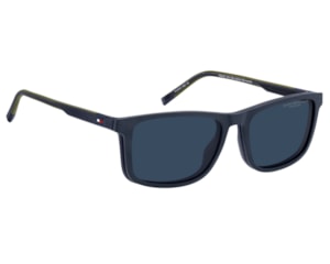 Óculos de Grau Tommy Hilfiger Clip On Azul Polarizado TH2281C RNB-55