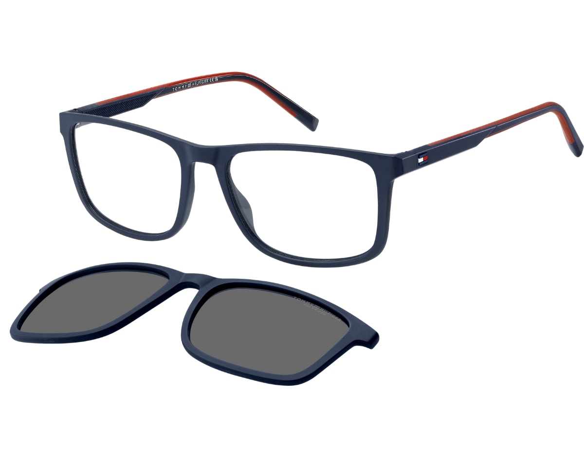 Óculos de Grau Tommy Hilfiger Clip On Azul TH2281/C 8RU-55