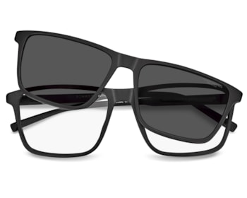 Óculos de Grau Tommy Hilfiger Clip On Preto Fosco Polarizado TH2326/C 807-57