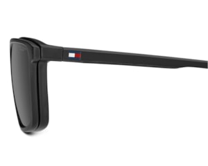 Óculos de Grau Tommy Hilfiger Clip On Preto Fosco Polarizado TH2326/C 807-57