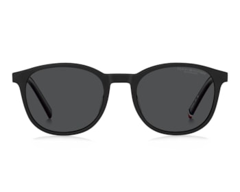 Óculos de Grau Tommy Hilfiger Clip On Preto Polarizado TH2268/C 003-51