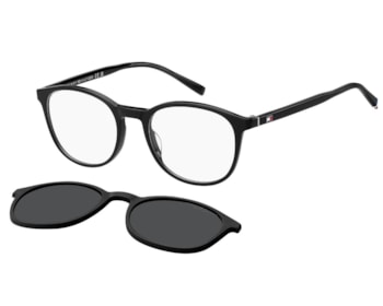Óculos de Grau Tommy Hilfiger Clip On Preto Polarizado TH2268/C 003-51