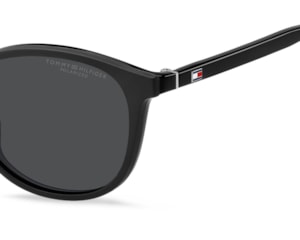 Óculos de Grau Tommy Hilfiger Clip On Preto Polarizado TH2268/C 003-51