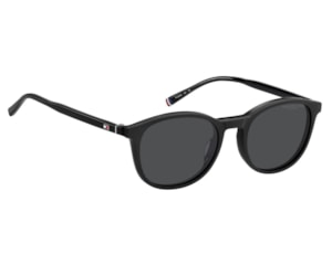 Óculos de Grau Tommy Hilfiger Clip On Preto Polarizado TH2268/C 003-51