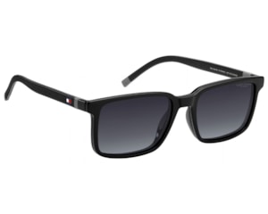 Óculos de Grau Tommy Hilfiger Clip On Preto Polarizado TH2377/C 807-54