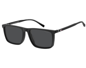 Óculos de Grau Tommy Hilfiger Clip On Preto Polarizado TH2391/C 003-56