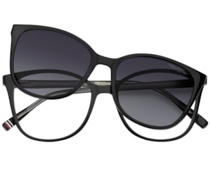 Óculos de Grau Tommy Hilfiger Clip On Preto TH2294/C 807-54