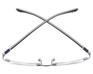 Óculos de Grau Tommy Hilfiger Preto Fosco Cinza TH2323 KJ1-55