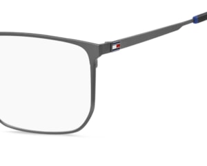 Óculos de Grau Tommy Hilfiger Preto Fosco Rutênio  TH 2275 SVK-57