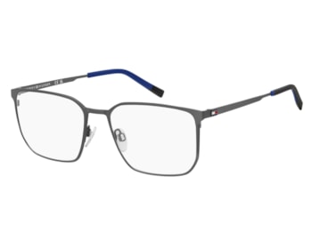 Óculos de Grau Tommy Hilfiger Preto Fosco Rutênio  TH 2275 SVK-57