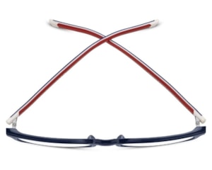 Óculos de Grau Tommy Hilfiger Sporty Azul Fosco TH2380 PJP-56