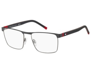 Óculos de Grau Tommy Hilfiger Sporty Cinza Fosco TH2378 D3X-56