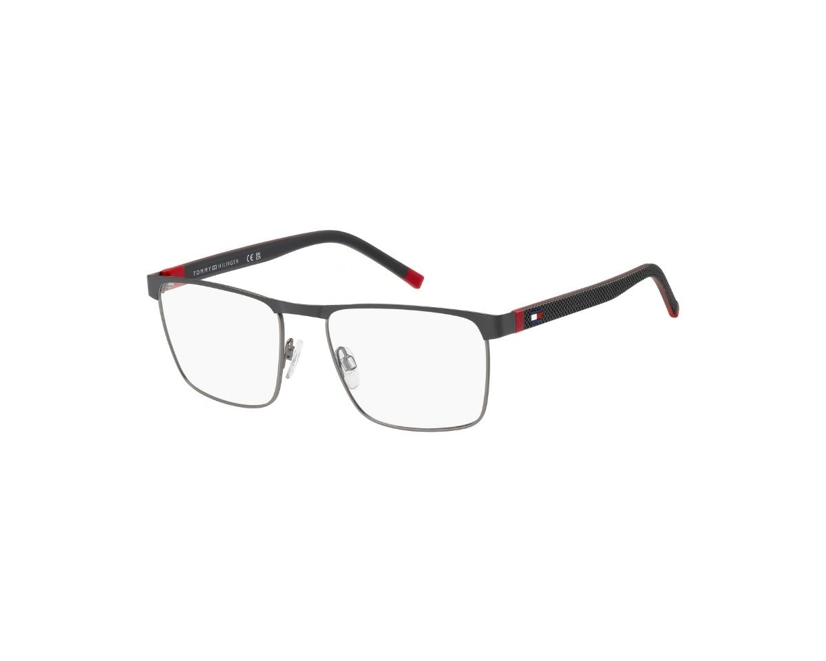 Óculos de Grau Tommy Hilfiger Sporty Cinza Fosco TH2378 D3X-56
