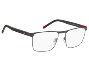 Óculos de Grau Tommy Hilfiger Sporty Cinza Fosco TH2378 D3X-56